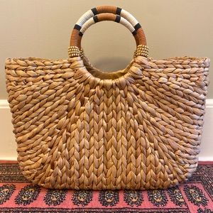A New Day Hyacinth Woven Tote